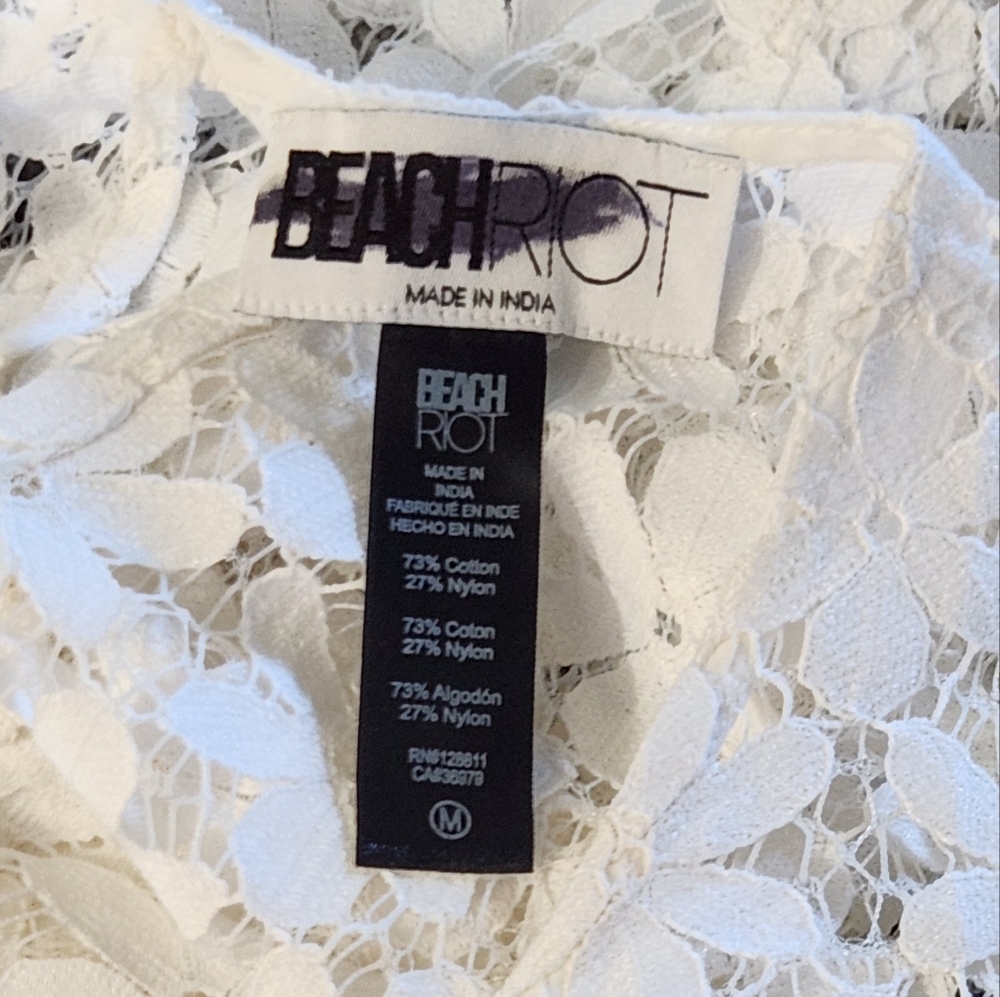Beach Riot White Floral Swim Coverup - Picture 12 of 12